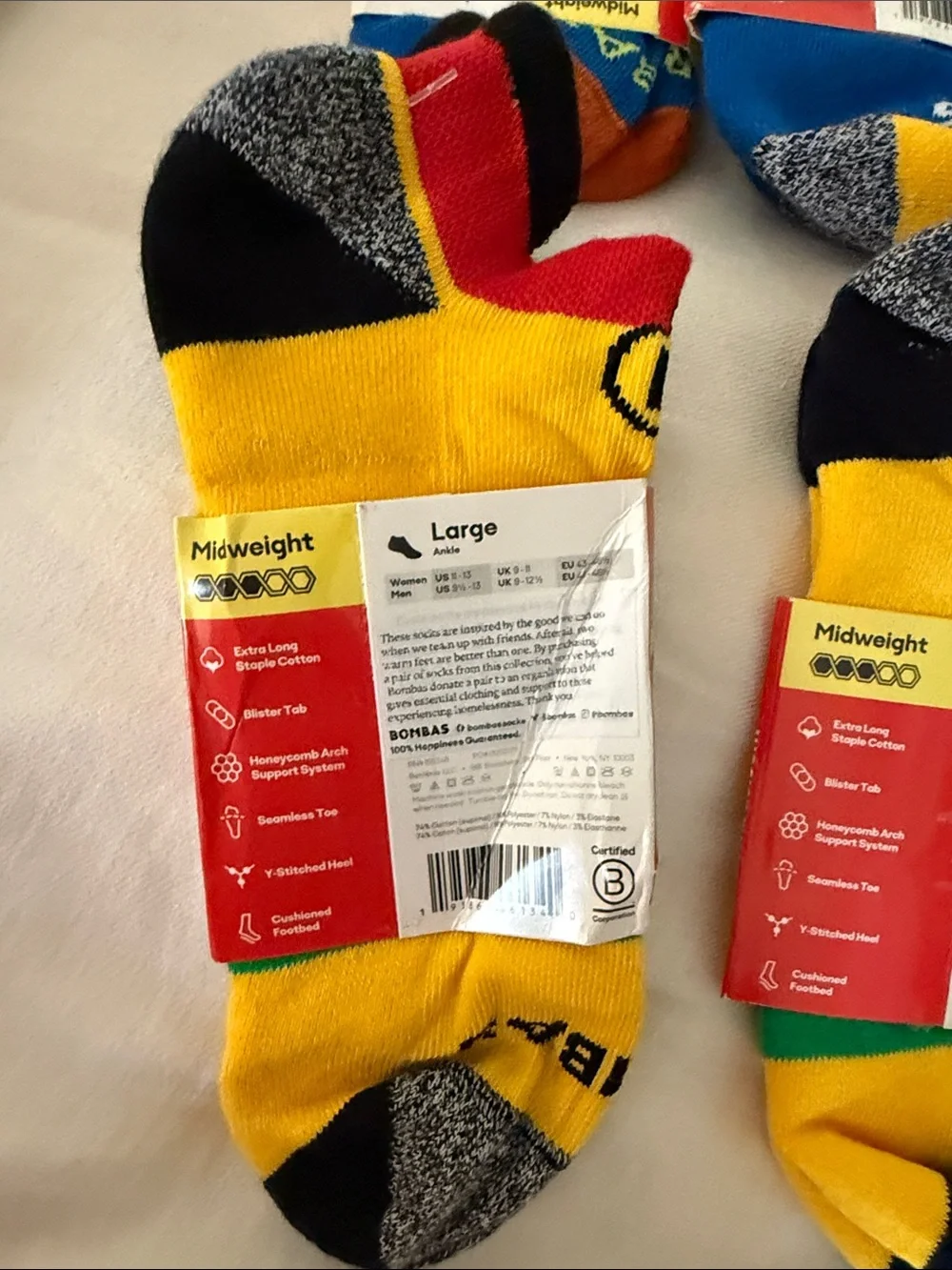 Rare HTF Bombas x Disney socks set 4.